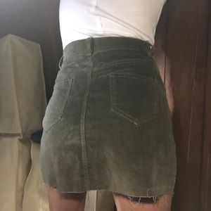 NWT HIGH RISE CORD PENCIL SKIRT HUNTER GREEN